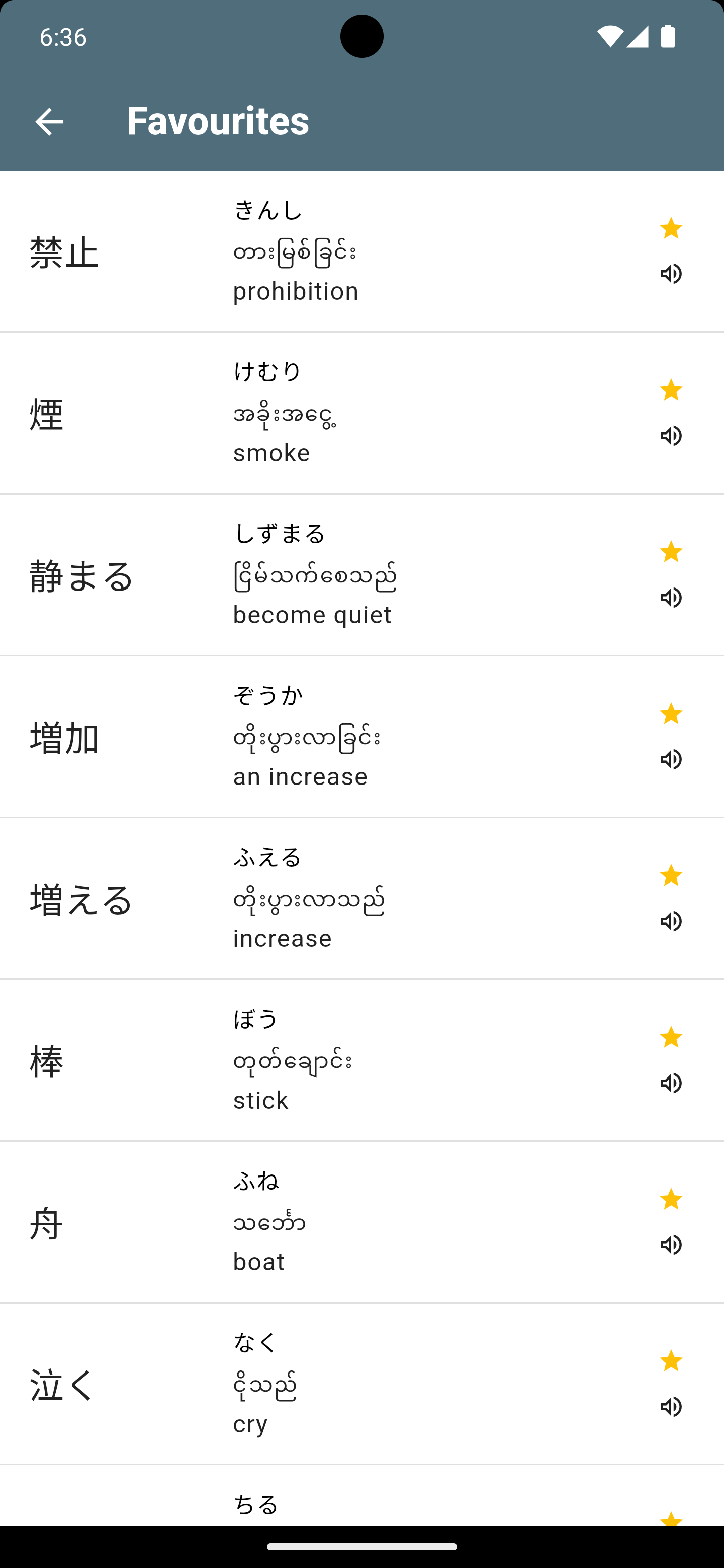 N2 Kanji Favourites